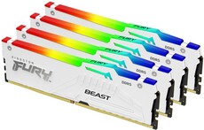 64Gb DDR5 6000MHz Kingston Fury Beast White RGB (KF560C40BWAK4-64) (4x16Gb KIT)