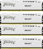 64Gb DDR5 6000MHz Kingston Fury Beast White (KF560C40BWK4-64) (4x16Gb KIT)