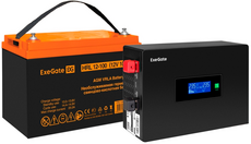 ExeGate IdealSine SR-1000.LCD.2SH + HRL 12-100 (100Ач)