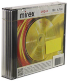 Диск DVD-R Mirex 4.7Gb 16x Slim Case (5шт) (202387)