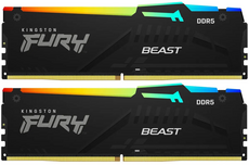 16Gb DDR5 6000MHz Kingston Fury Beast Black RGB (KF560C30BBEAK2-16) (2x8Gb KIT)