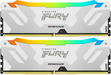 64Gb DDR5 6400MHz Kingston Fury Renegade White RGB (KF564C32RWAK2-64) (2x32Gb KIT)