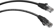 Cabeus PC-UTP-RJ45-Cat.5e-0.15m-BK, 0.15м