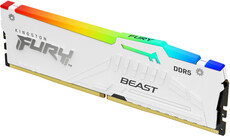 16Gb DDR5 6400MHz Kingston Fury Beast White RGB (KF564C32BWA-16)