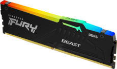32Gb DDR5 6400MHz Kingston Fury Beast Black RGB (KF564C32BBEA-32)
