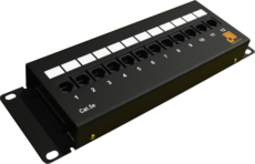 Патч-панель Lanmaster LAN-PPF12U5E/W