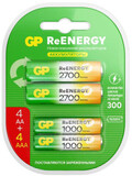 GP ReEnergy (AA+AAA, 2600/950mAh, 8 шт.)