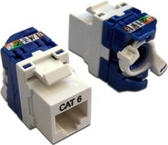 Модуль Keystone RJ-45 Lanmaster LAN-TK45U6/180-WH