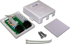 Розетка RJ-45 TWT TWT-SM2-4545/6-WH