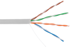 Кабельная бухта NETLAN EC-UU004-5E-PVC-GY