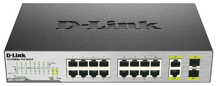 Коммутатор (switch) D-Link DES-1018MP