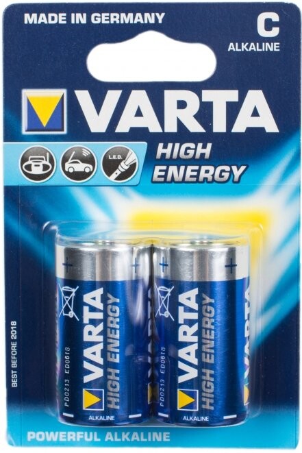 Батарейка Varta High Energy / Longlife Power (C, 2 шт)