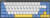 Dareu EK868 White/Blue/Yellow (Red Switch)