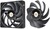 Thermaltake Toughfan EX12 Pro High Static Pressure Fan Black (3-Fan Pack)