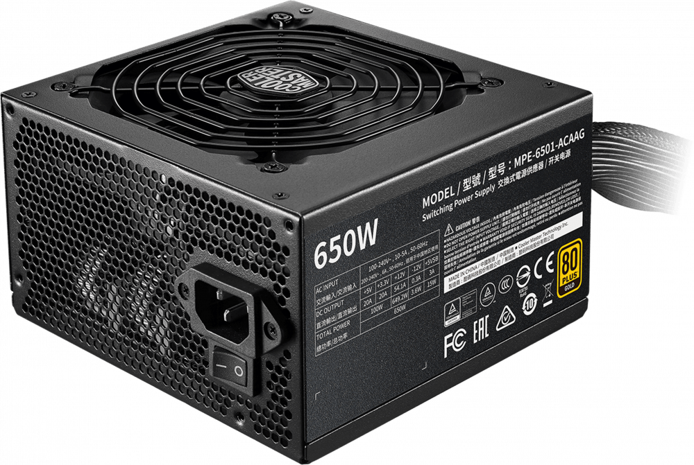 Блок питания 650W Cooler Master MWE Gold 650 V2 (MPE-6501-ACAAG-EU)