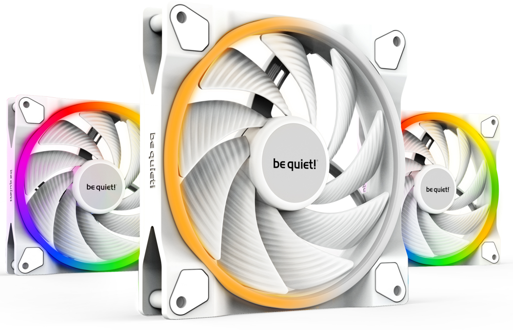 Be Quiet Light Wings White 140mm PWM, 3 шт.