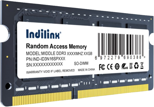 8Gb DDR3 1600MHz Indilinx SO-DIMM (IND-ID3N16SP08X)