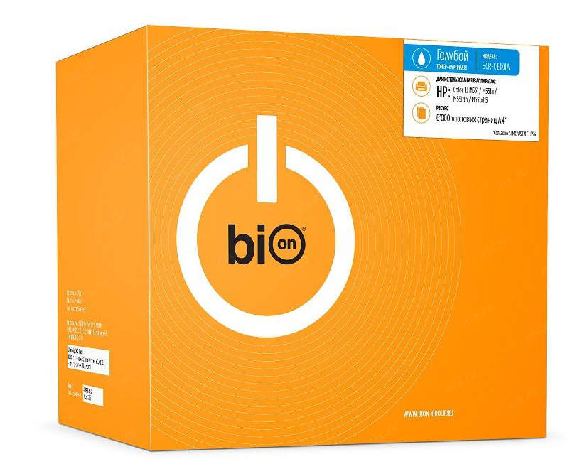 Картридж Bion CE401A Cyan