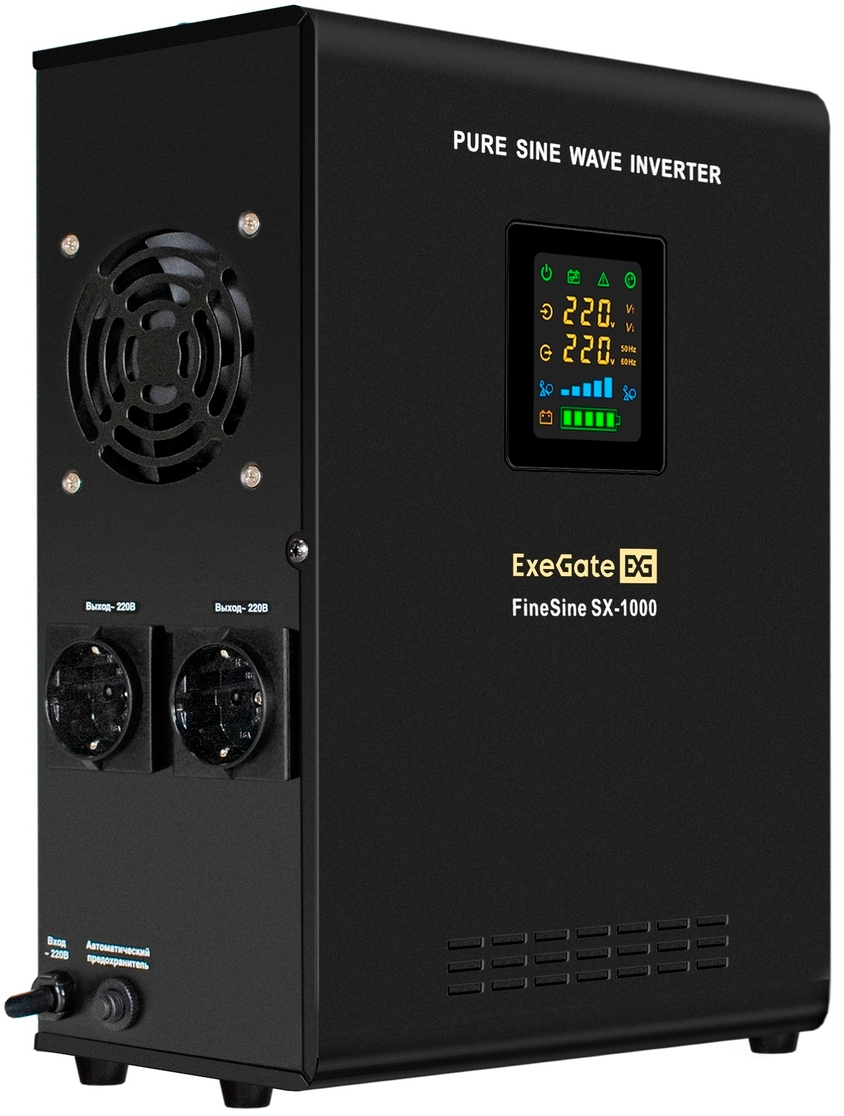 ExeGate FineSine SX-1000.LCD.AVR.2SH + DT 12150 (150Ач)