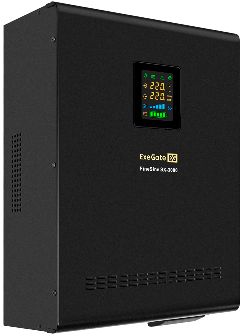 ExeGate FineSine SX-3000.LCD.AVR.2SH.T + 4x HRL 12-33 (33Ач)