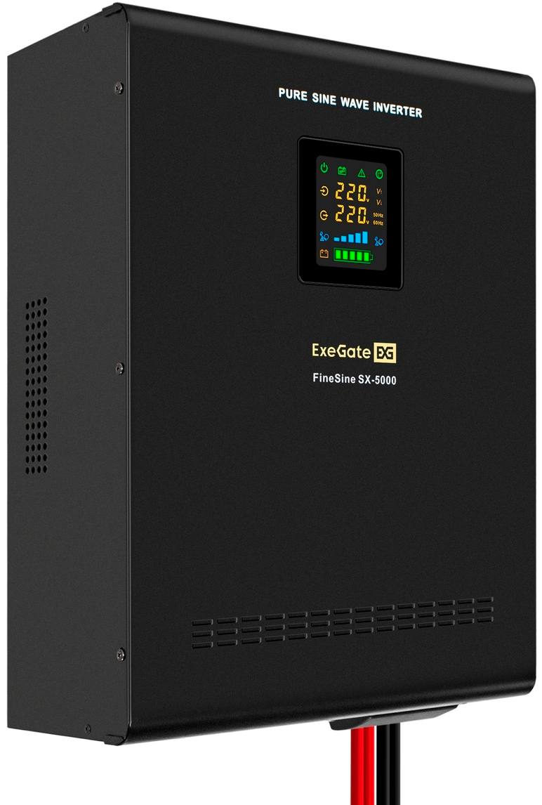 ExeGate FineSine SX-5000.LCD.AVR.2SH.T + 4x HRL 12-33 (33Ач)