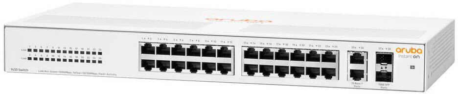 Коммутатор (свитч) HPE R8R50A Aruba Instant On 1430 26G 2SFP Switch