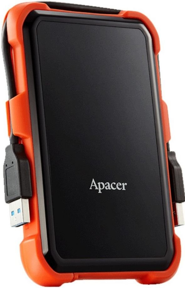 Внешний жесткий диск 1Tb Apacer AC630 Black/Orange (AP1TBAC630T-1)