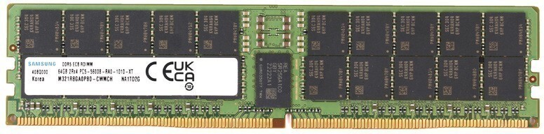 64Gb DDR5 5600MHz Samsung ECC RDIMM (M321R8GA0PB0-CWM)