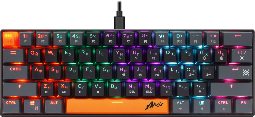Defender Apex Black/Grey (GK-002)