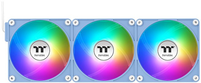 Thermaltake CT140 EX ARGB Sync PC Cooling Fan Hydrangea Blue (3-Fan Pack)