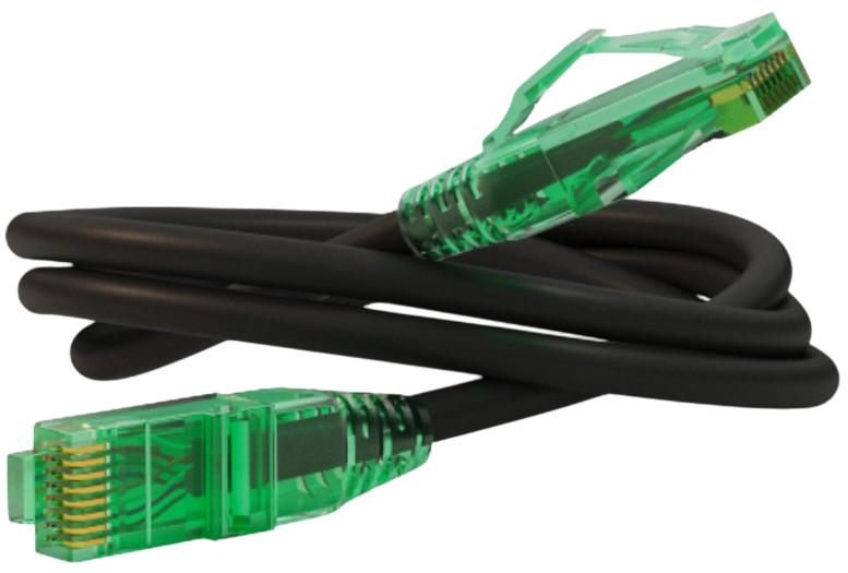 Hyperline PC-LPM-UTP-RJ45-RJ45-C6a-0.5M-LSZH-BK, 0.5м