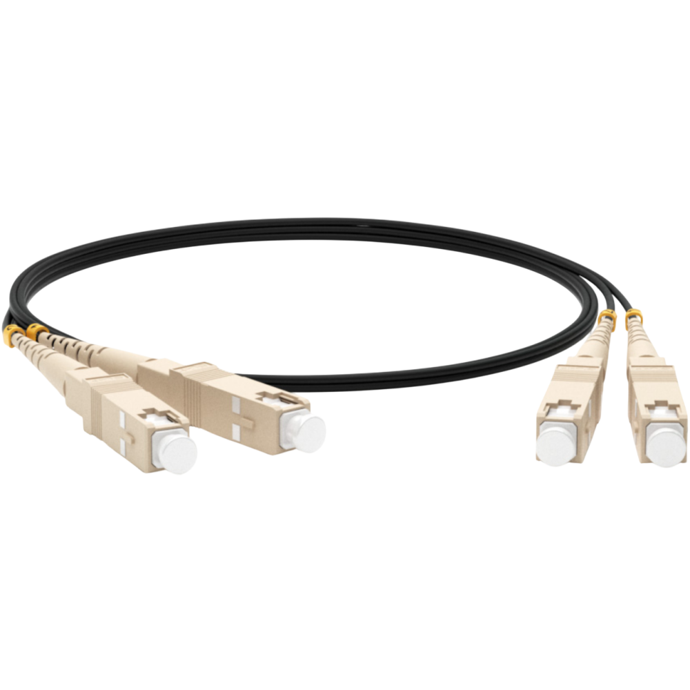 Hyperline FC-D2-503-LC/PR-SC/PR-H-3M-LSZH-BK, 3м