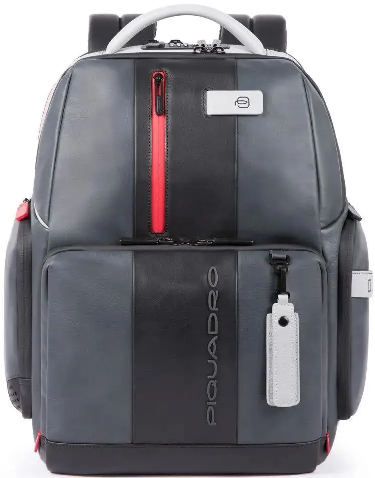 Piquadro 15.6" Fast-Check Backpack Grey/Red (CA4550UB00BM/GRN)