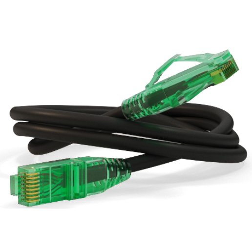 Hyperline PC-LPM-UTP-RJ45-RJ45-C6a-1M-LSZH-BK, 1м