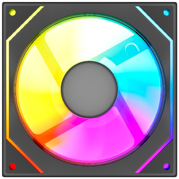 Powercase M52-12 ARGB Black OEM