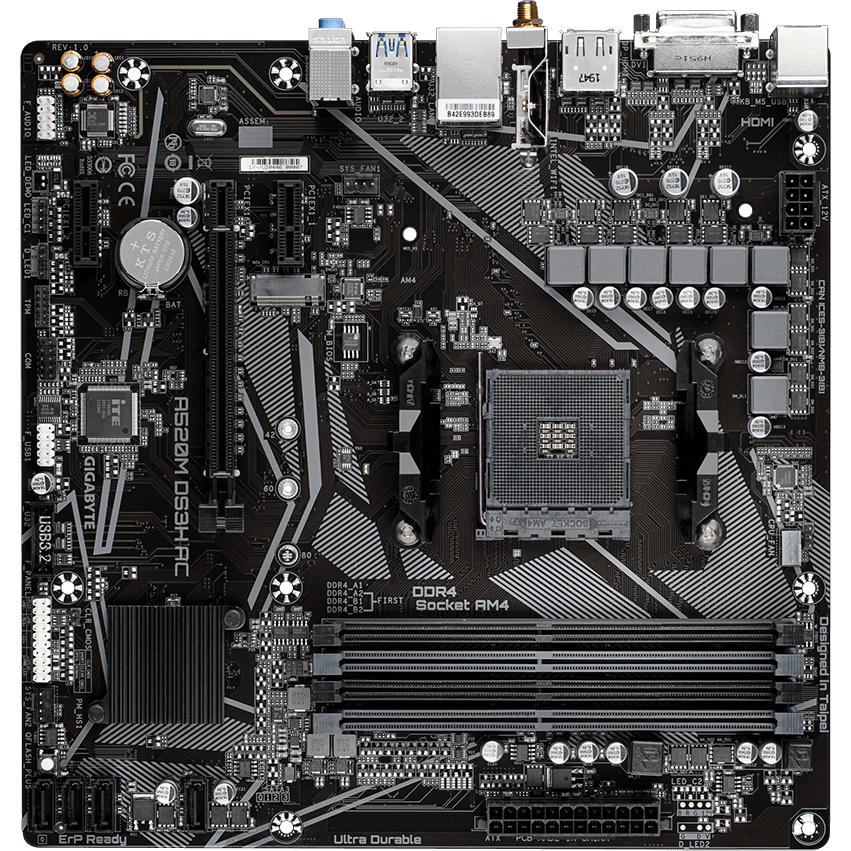 Gigabyte A520M DS3H AC