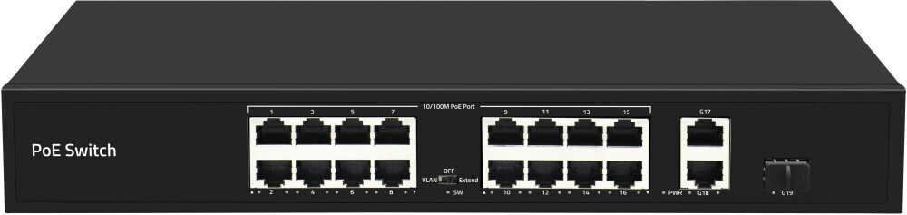 Коммутатор (switch) GIGALINK GL-SW-F005-16P
