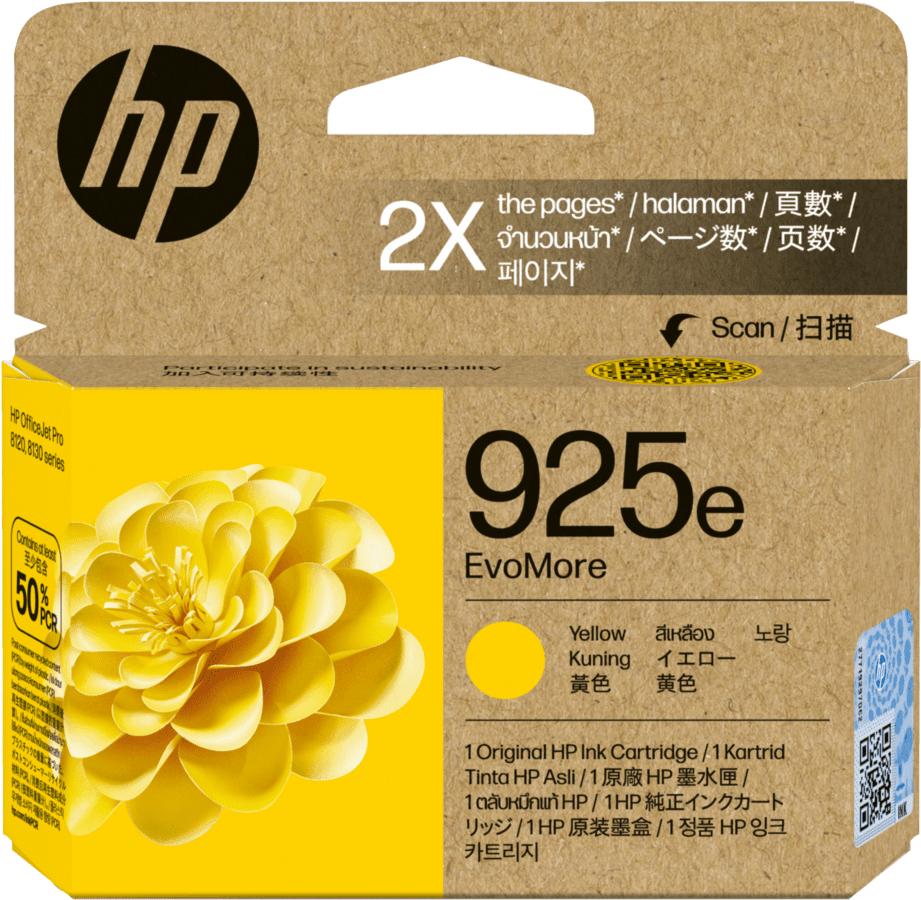 HP 4K0W2PE (№925e) Yellow