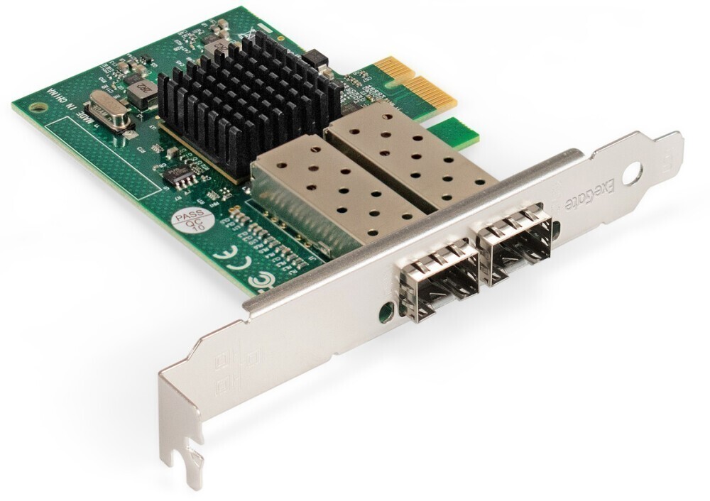 ExeGate EXE-82576-F2 + 2 трансивера EXT-1G-SM1310-LC2-20KM