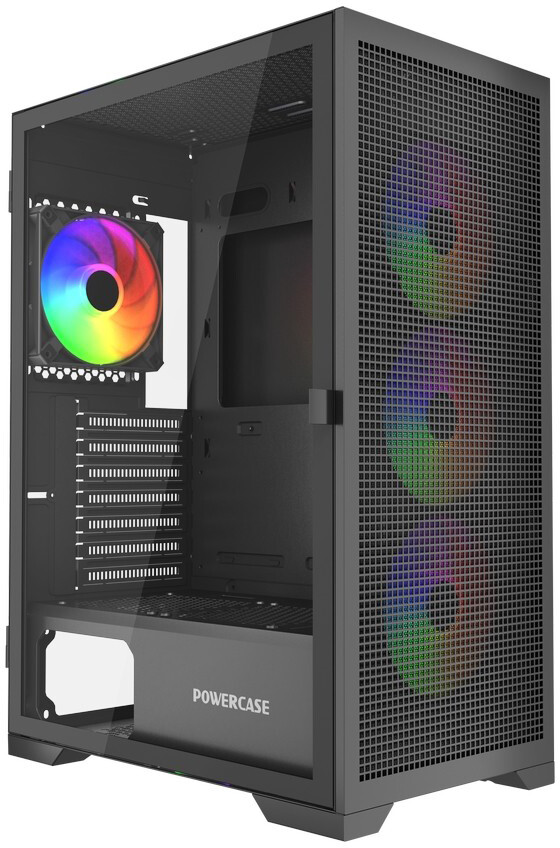 Powercase Mistral B415 ARGB Black