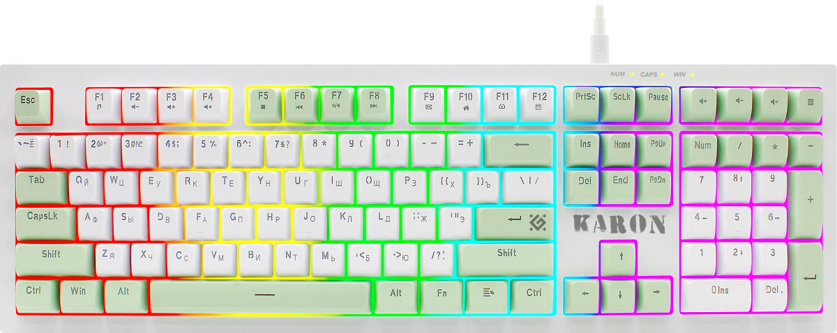 Defender Karon GK-129 White/Green (45129)