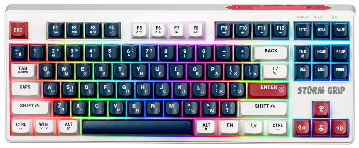 Defender Storm Grip GK-188 White/Blue (45188)