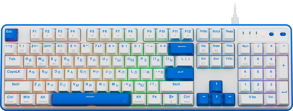 Redragon Faye Pro White/Blue (72257)