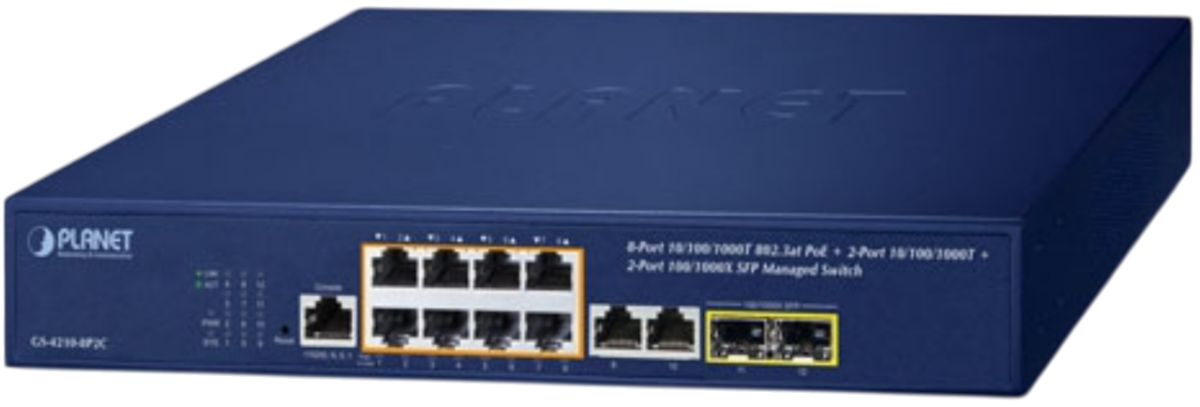 PLANET GS-4210-8P2C