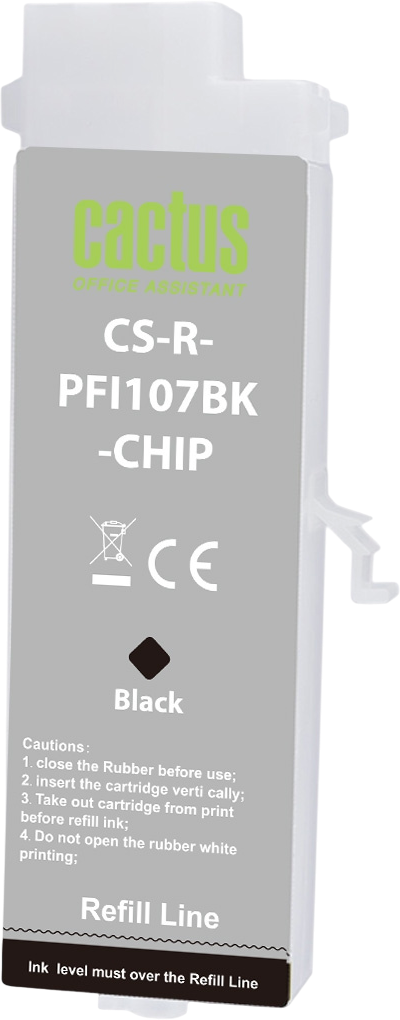 Cactus CS-R-PFI107BK-CHIP Black