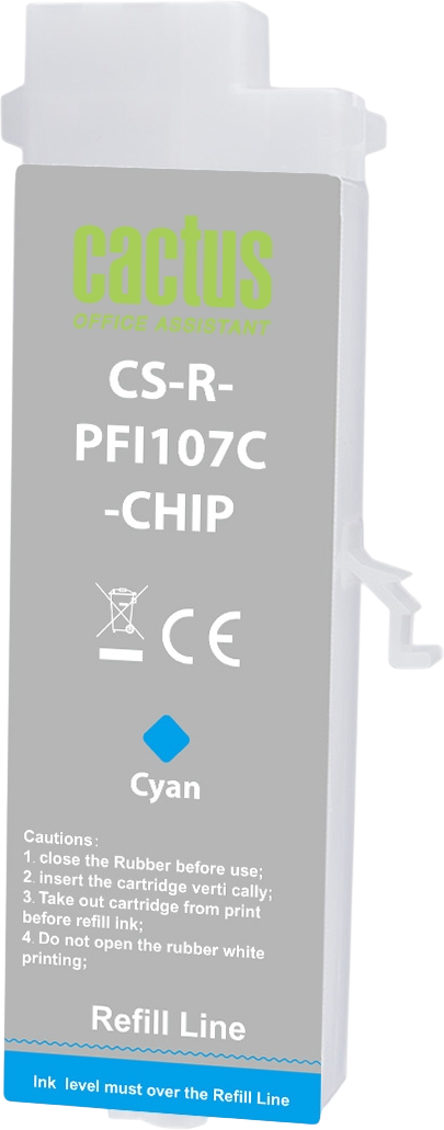 Cactus CS-R-PFI107C-CHIP Cyan