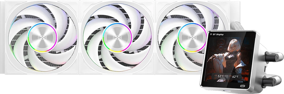 PCcooler DT360 ARGB Display WH