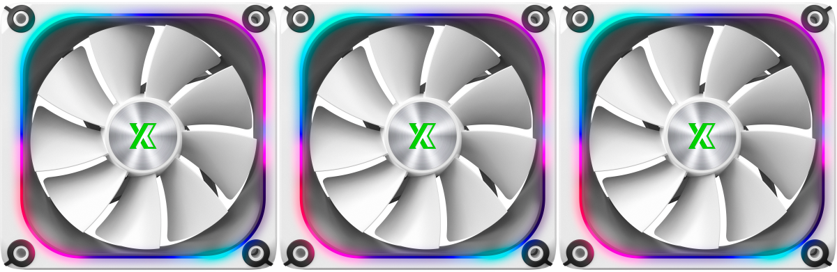 XASTRA FZ120W ARGB White (3 шт.)