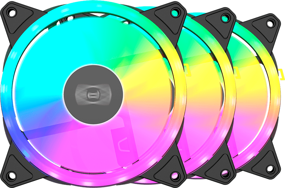 PCcooler F3 T120 ARGB Black (3 шт.)