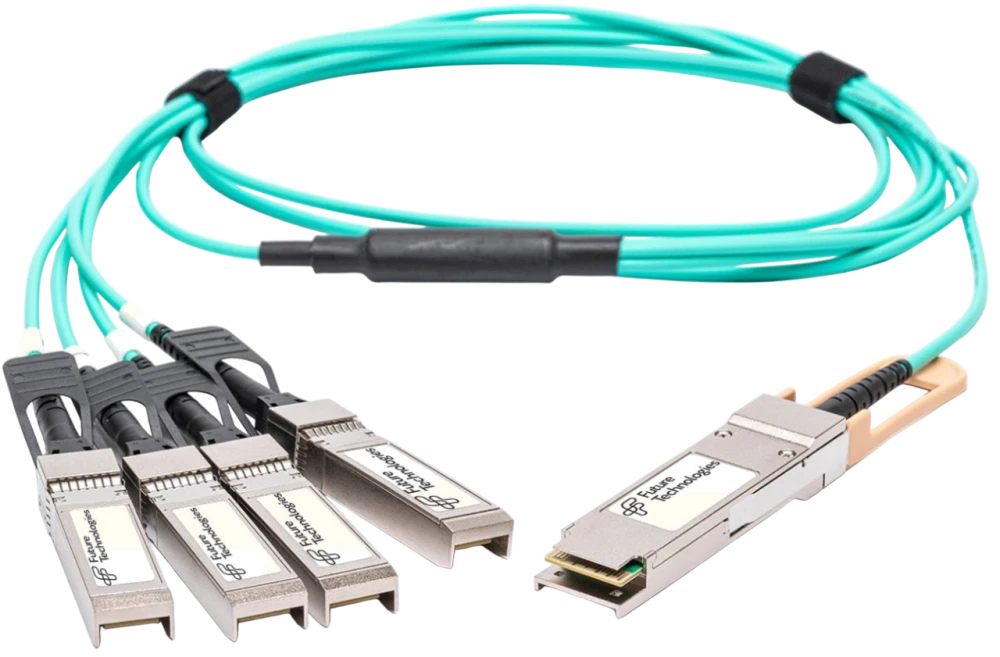 Future Technologies FT-QSFP28/4SFP28-CABA-10, 10м